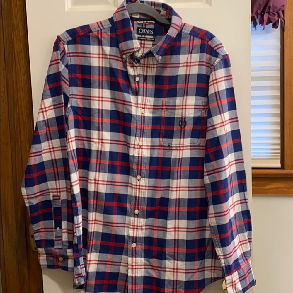 Men’s Chaps Oxford Plaid Shirt